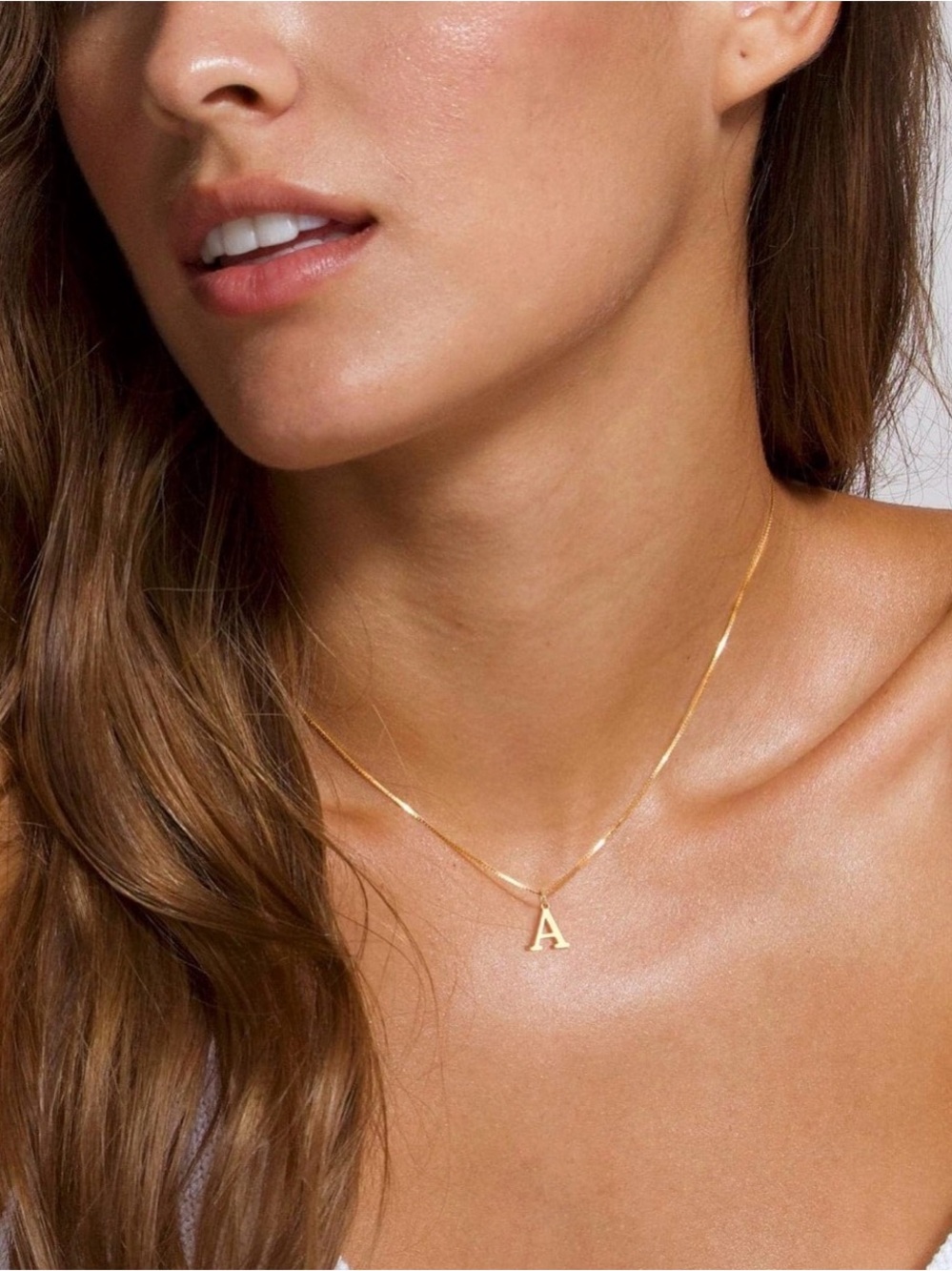 Gold Letter 'A' Initial Necklace - Women's Jewelry brand new